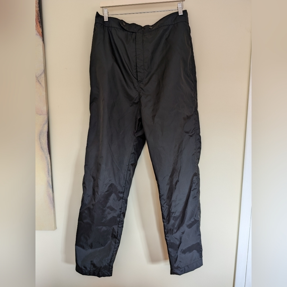 Men's waterproof rain pants Large black
